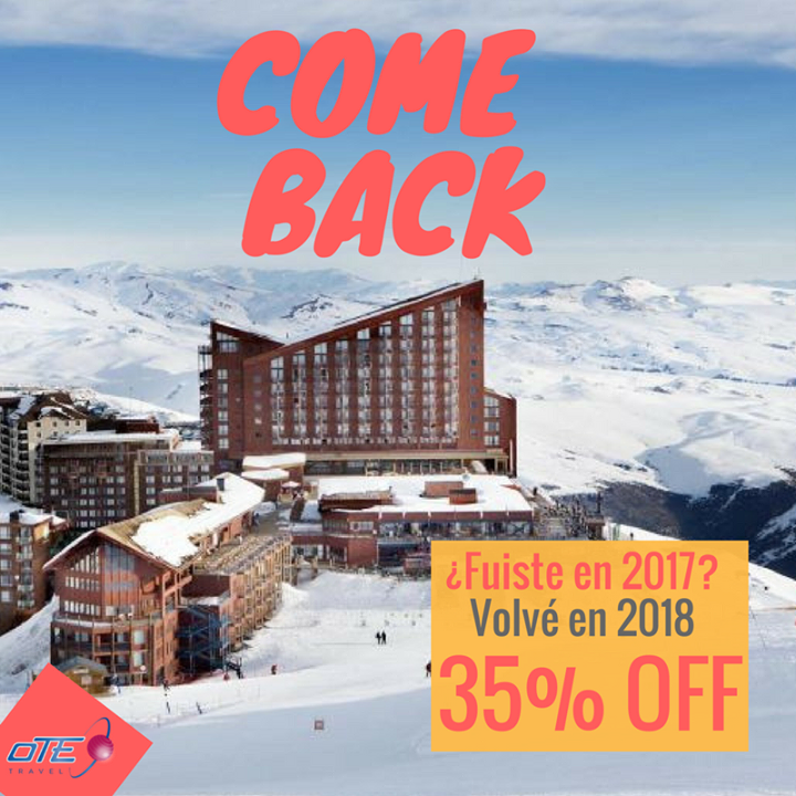 PROMO VALLE NEVADO «COME BACK»
Si viajaste a Valle Nevado Ski Resort durante 201…